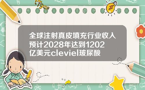 全球注射真皮填充行业收入预计2028年达到1202亿美元cleviel玻尿酸