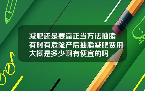 减肥还是要靠正当方法抽脂有时有危险产后抽脂减肥费用大概是多少啊有便宜的吗