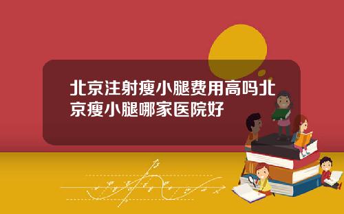 北京注射瘦小腿费用高吗北京瘦小腿哪家医院好