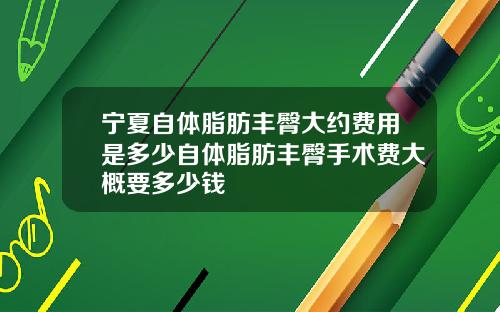 宁夏自体脂肪丰臀大约费用是多少自体脂肪丰臀手术费大概要多少钱