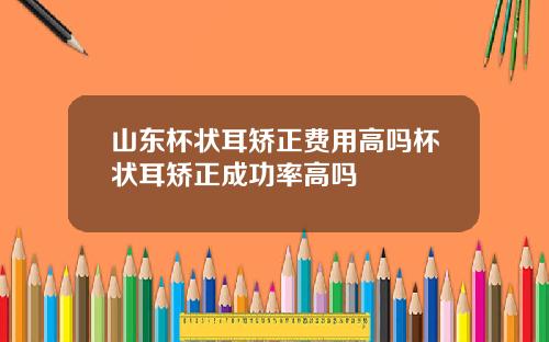 山东杯状耳矫正费用高吗杯状耳矫正成功率高吗