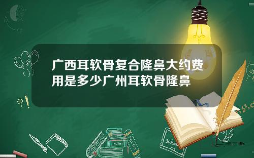 广西耳软骨复合隆鼻大约费用是多少广州耳软骨隆鼻