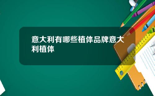 意大利有哪些植体品牌意大利植体