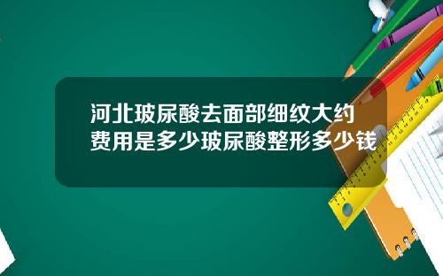 河北玻尿酸去面部细纹大约费用是多少玻尿酸整形多少钱