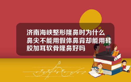 济南海峡整形隆鼻时为什么鼻尖不能用假体鼻背却能用硅胶加耳软骨隆鼻好吗