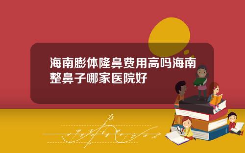 海南膨体隆鼻费用高吗海南整鼻子哪家医院好