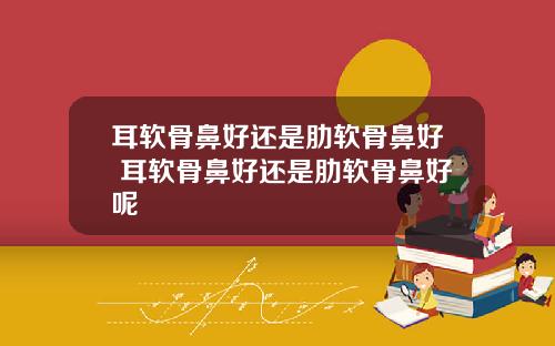 耳软骨鼻好还是肋软骨鼻好 耳软骨鼻好还是肋软骨鼻好呢