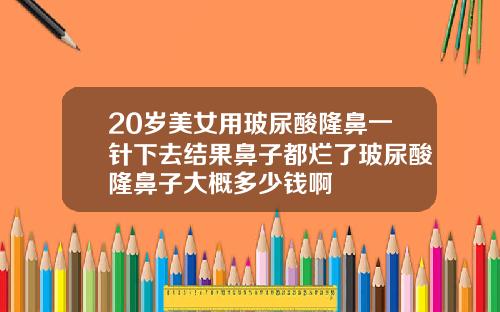 20岁美女用玻尿酸隆鼻一针下去结果鼻子都烂了玻尿酸隆鼻子大概多少钱啊