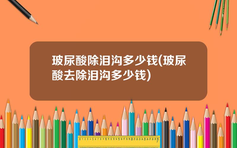 玻尿酸除泪沟多少钱(玻尿酸去除泪沟多少钱)